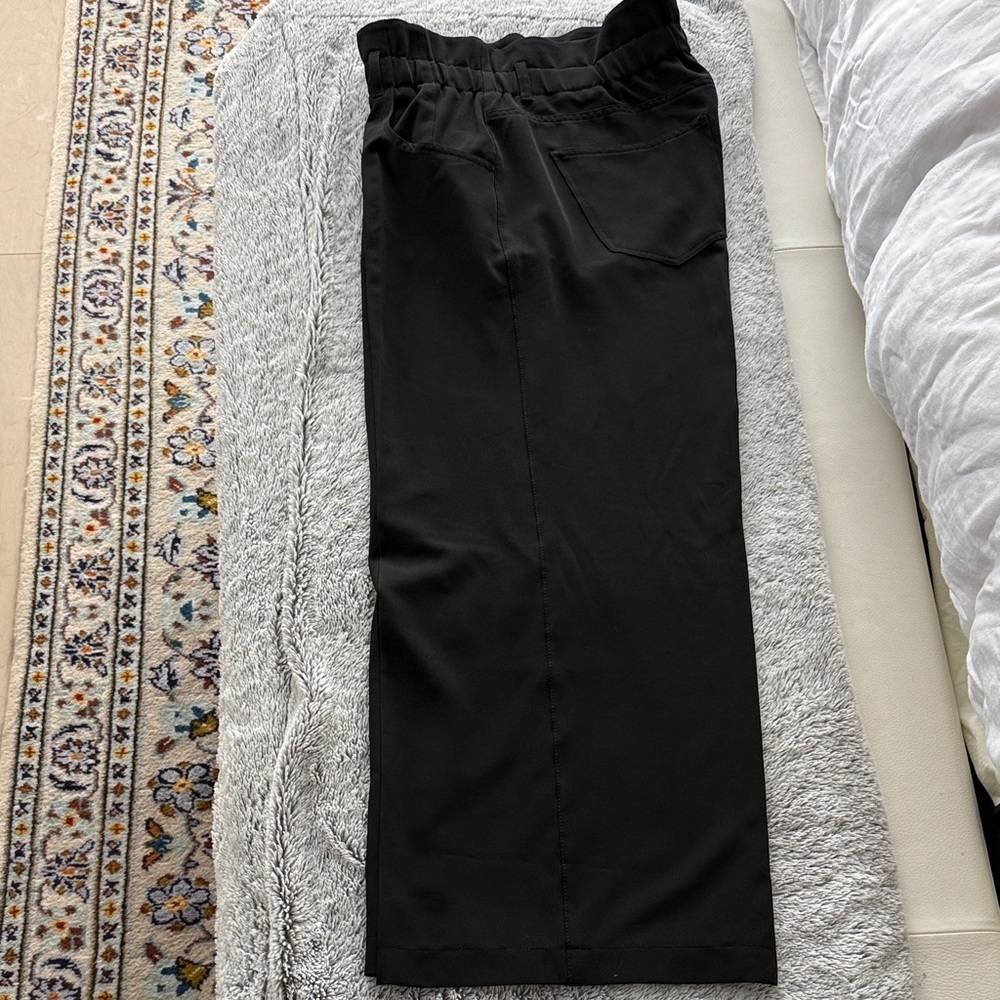 Women's Black Wide Leg Pants - Picture 3 of 3